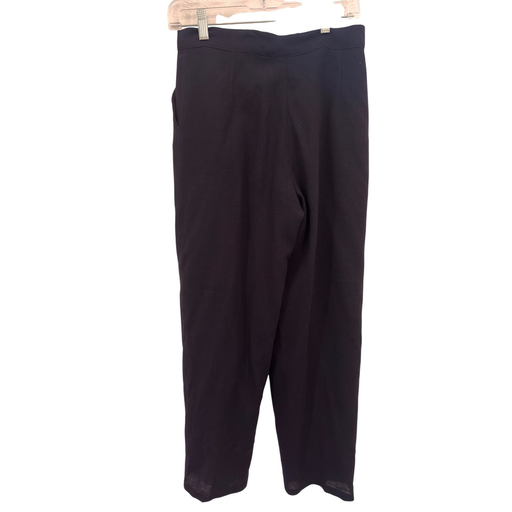 Mani Giorgio Armani Wool Trousers Navy Pleated Made in Italy Dark Academia 6 - Picture 4 of 9